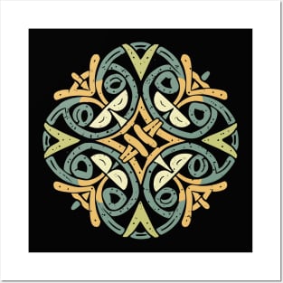 Celtic abstract ornament, knot design Posters and Art